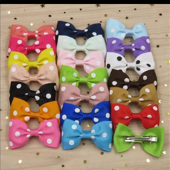 👒Cute pony Tie  Bows n clips👒 - Picture 6 of 15